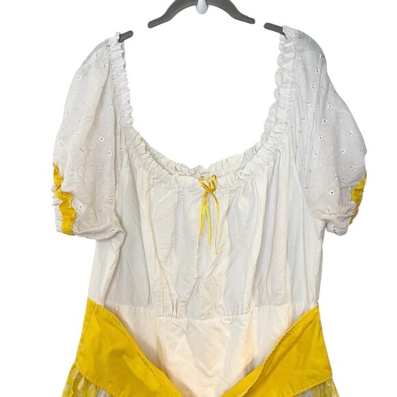 Vtg Dress Circle Square Dance Rockabilly Cottage Prairie Swing Western Milkmaid - Picture 3 of 8